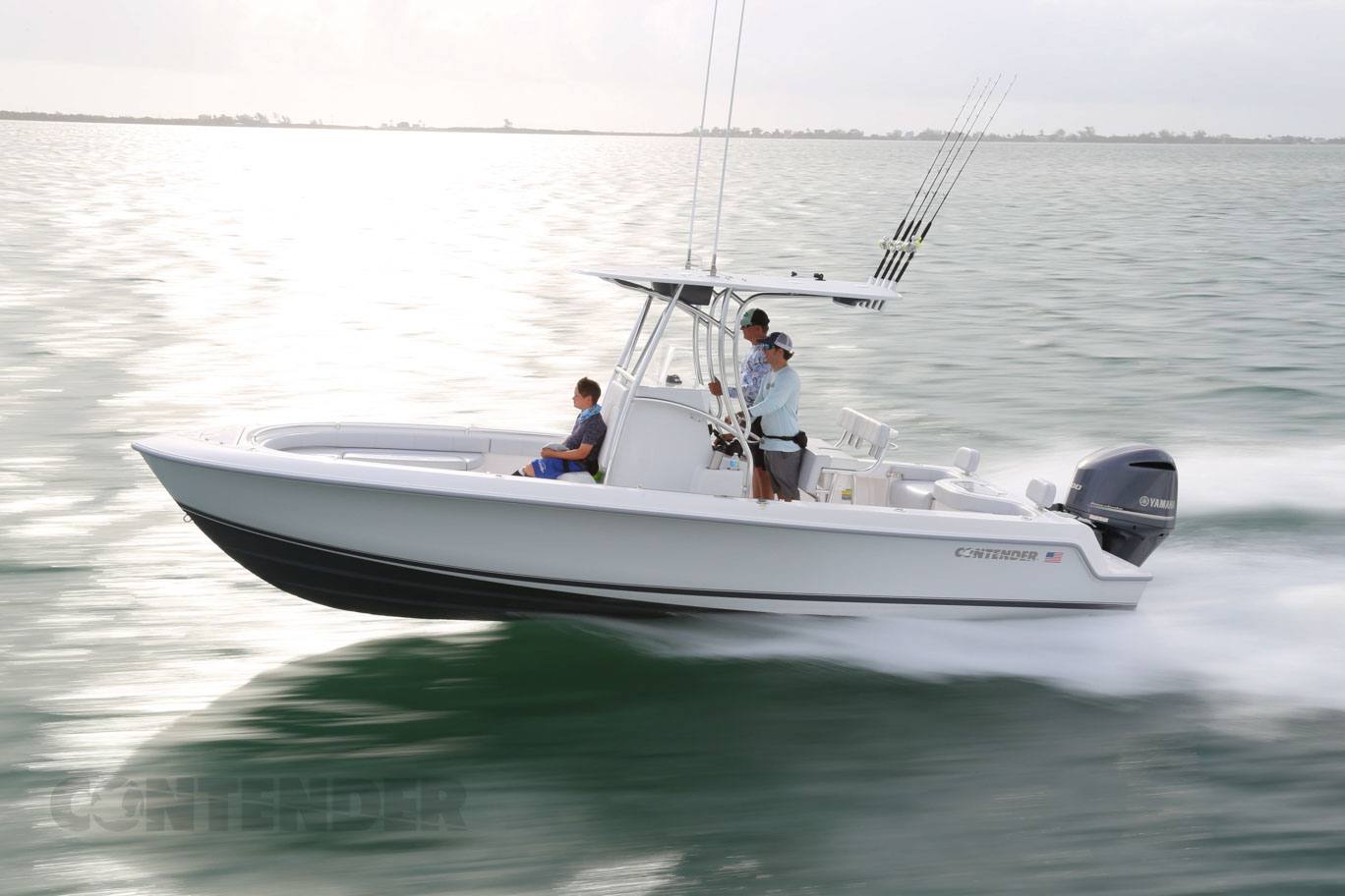 Contender 24 Sport center console, 300HP Yamaha, custom AmeraTrail trailer