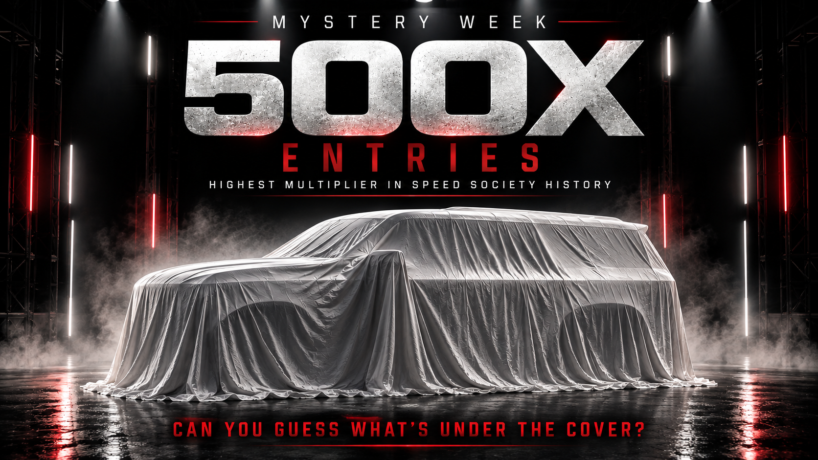 Mystery car (sponsor-stated ARV $160,000) plus $20,000 cash — total prize value $180,000